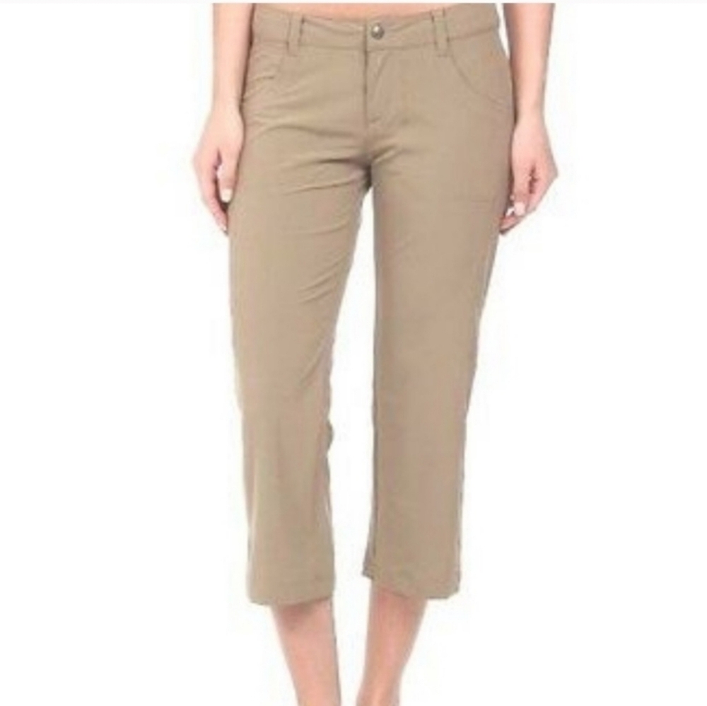 The North Face Almatta Capri‎ Crop Hiking Pants sz 6 recycled polyester elastane - Picture 1 of 11
